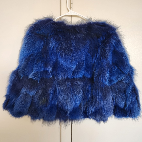 NWT Genuine Fox Fur Short Coat Only one available - Picture 2 of 15